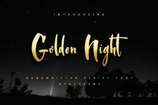 A Look at the Golden Night Script Font