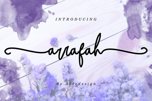 Arrafah: A Luxurious Script Font for Editorial Design