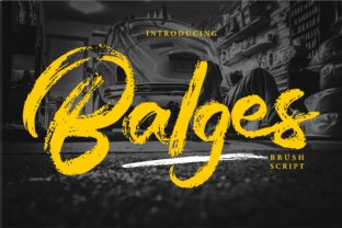 Balges: The Original Script Font for Handmade Product Design