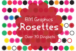 BM Graphics Rosettes: A Font for Crafters and Product Design