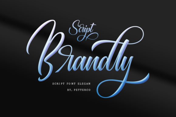 Brandly: A Modern Script Font for Marketing Creativity