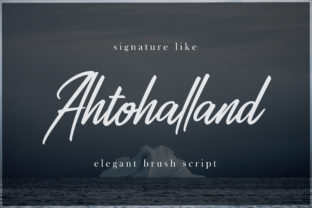 Bringing Authentic Elegance to Your Crafts with the Ahtohalland Font