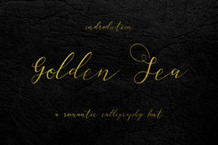 Golden Sea: An Elegant Display Font for Editorial Projects