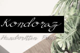 Kondoraz: A Delicate Handwritten Script Font for Crafters