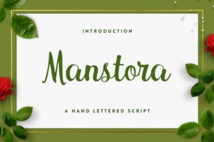Manstora: A Handwritten Script Font for Crafters
