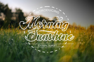 Morning Sunshine: A Bold Script Font for Your Brand's Signature Style