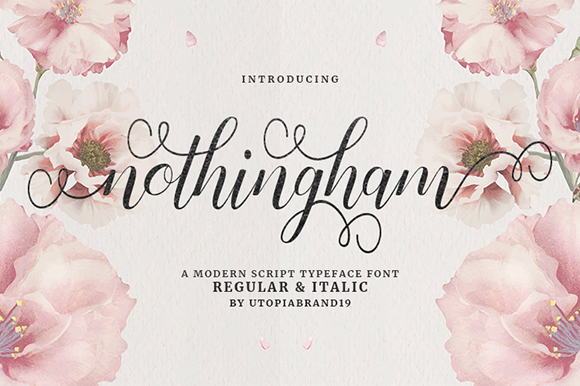 Nothingham Script: The Elegant Font for Modern Handwritten Design