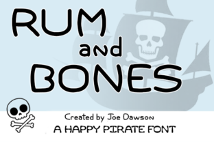 Rum and Bones: A Pirate Font for Bold Digital Designs