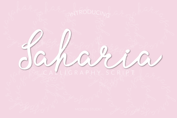 Saharia: A Sweet and Cool Handwritten Font for Editorial Mood