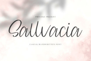 Sallvacia: A Script Font for Branding and Crafting Projects