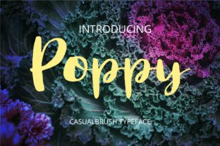 The Poppy Font: A Handwritten Brush Typeface for Creative Projects