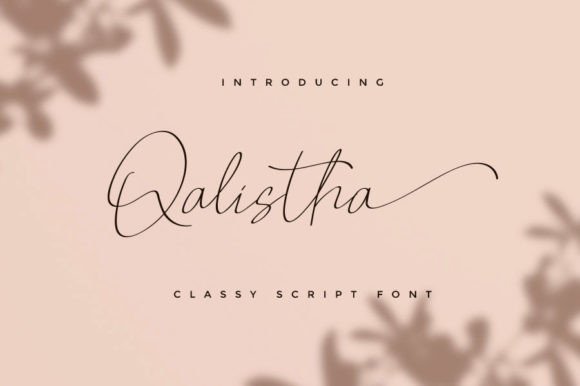 The Qalistha Font for Elegant Digital Design