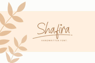 The Shafira Handwritten Font for Editorial Design