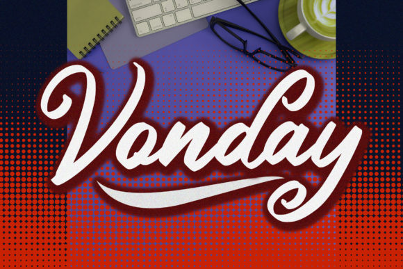 Vonday: A Charming Script Font for Small Business Branding