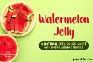 Watermelon Jelly: A Handwritten Font for Creative Products